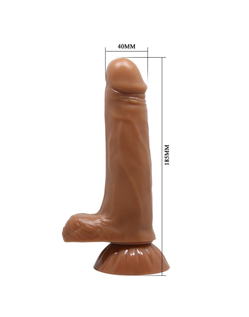 Pretty Love - Easton - Rotating & Thrusting Dildo - Brown - UABDSM