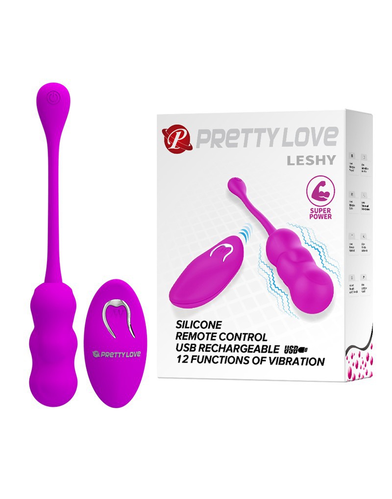 Pretty Love - Leshy - Vibrating Egg With Remote Control - Pink - UABDSM