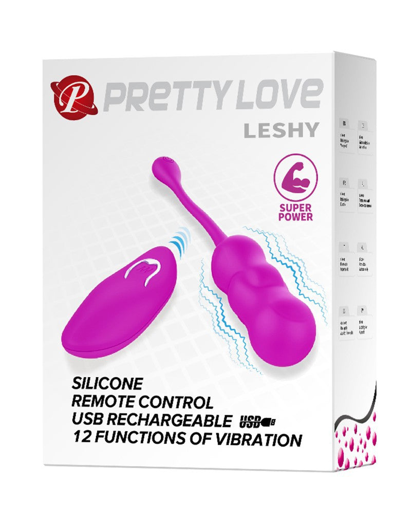 Pretty Love - Leshy - Vibrating Egg With Remote Control - Pink - UABDSM