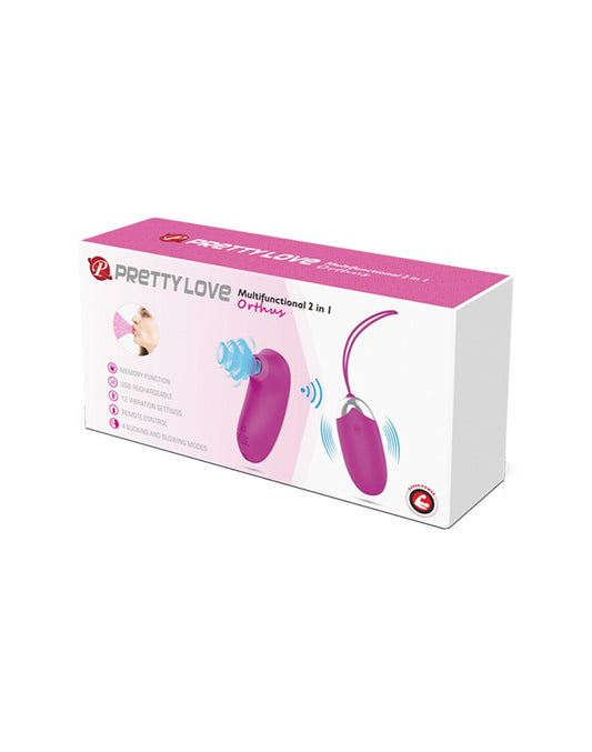 Pretty Love - Orthus - Vibrating Egg With Remote Control - Pink - UABDSM