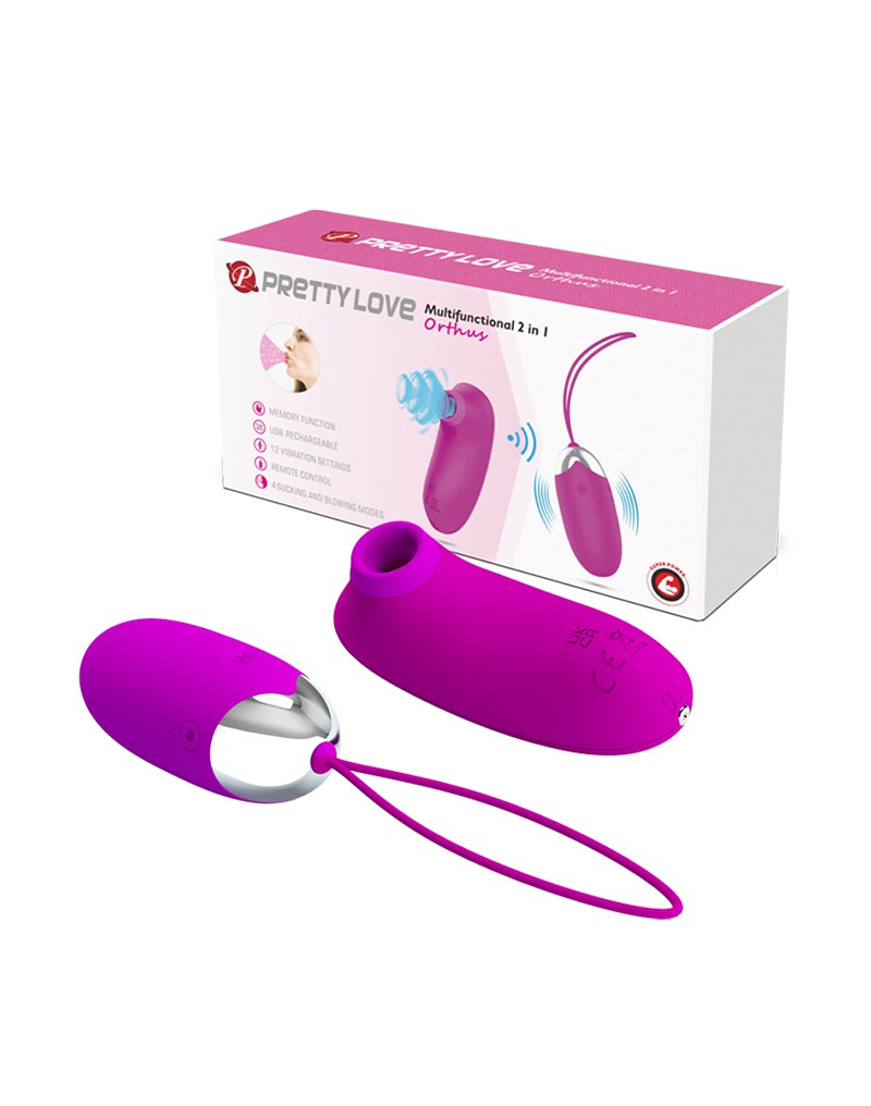 Pretty Love - Orthus - Vibrating Egg With Remote Control - Pink - UABDSM