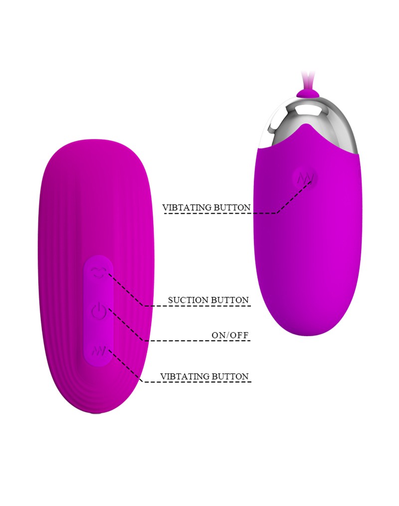 Pretty Love - Orthus - Vibrating Egg With Remote Control - Pink - UABDSM