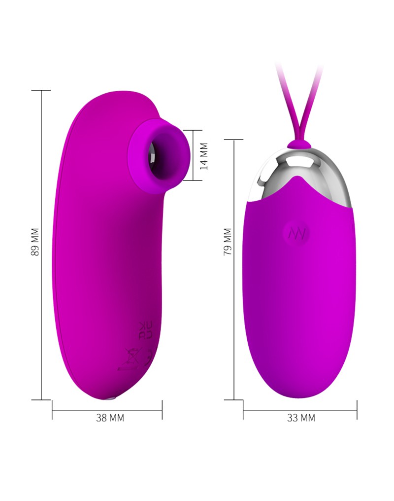 Pretty Love - Orthus - Vibrating Egg With Remote Control - Pink - UABDSM