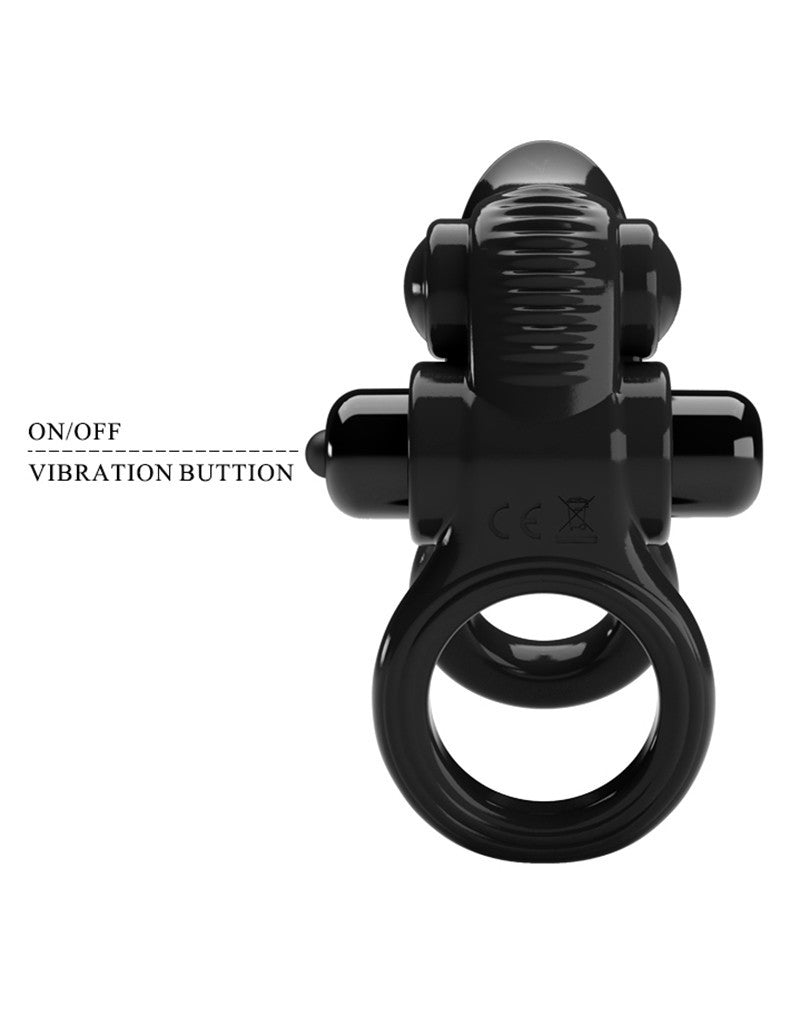 Pretty Love - Passionate Ring - Vibrating Cockring - Black - UABDSM