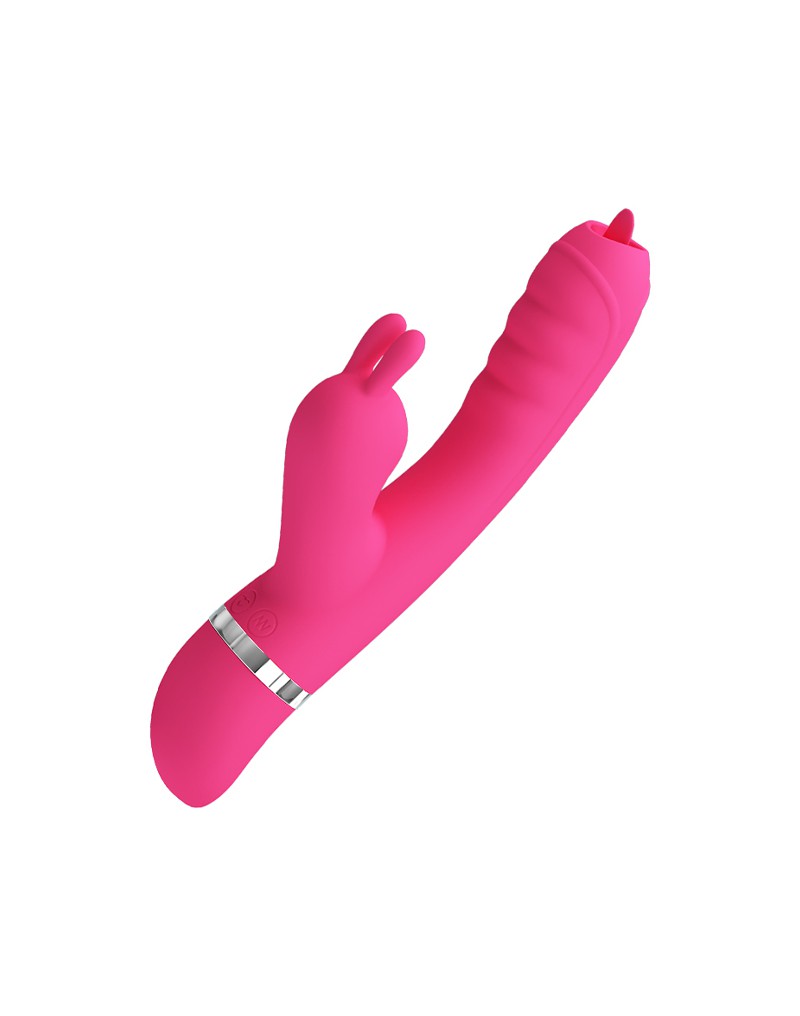 Pretty Love - Phoenix - Rabbit Vibrator With Sucking Function - Pink - UABDSM