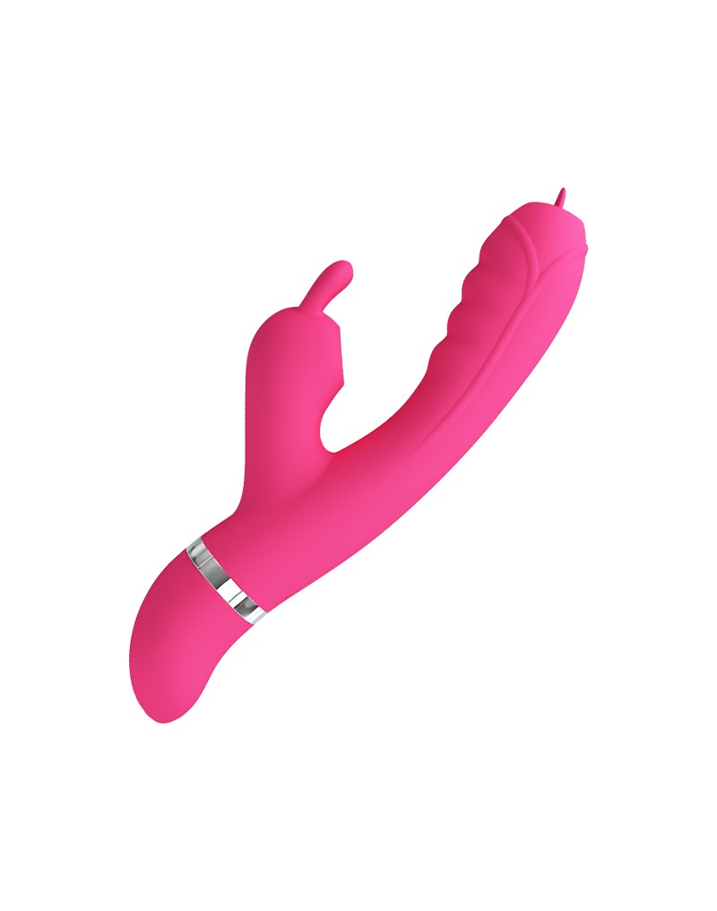 Pretty Love - Phoenix - Rabbit Vibrator With Sucking Function - Pink - UABDSM