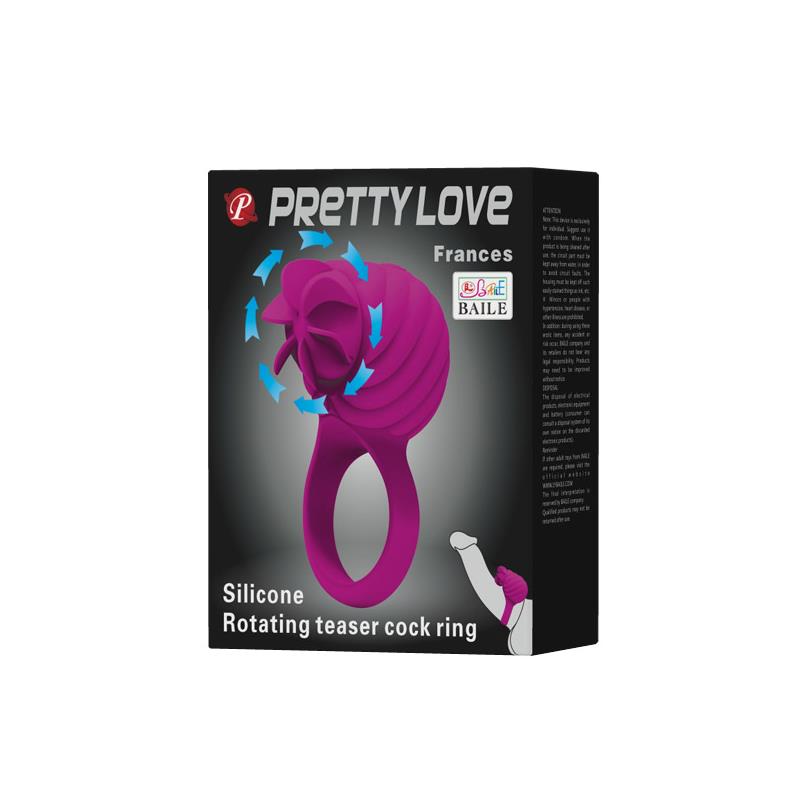 Pretty Love Rotatinf Cock Ring Frances Purple - UABDSM