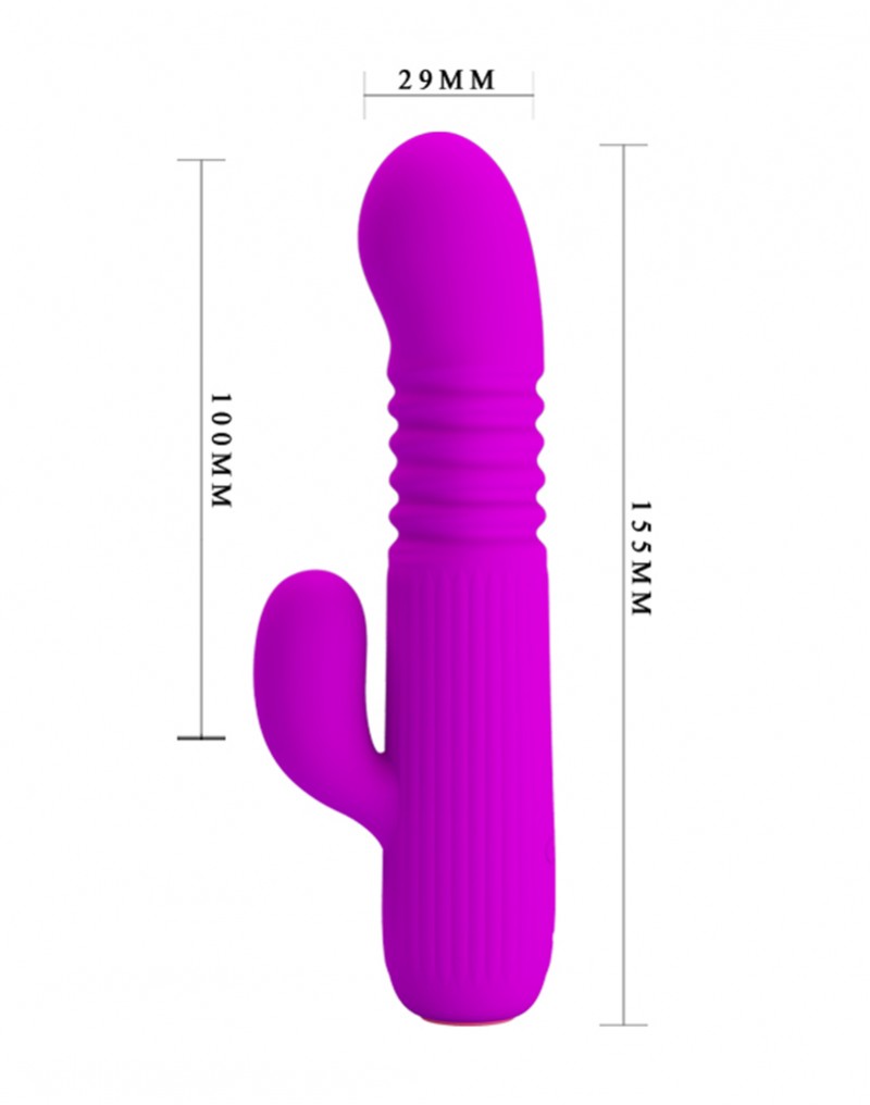 Pretty Love - Mini Thrusting Rabbit Vibrator - UABDSM