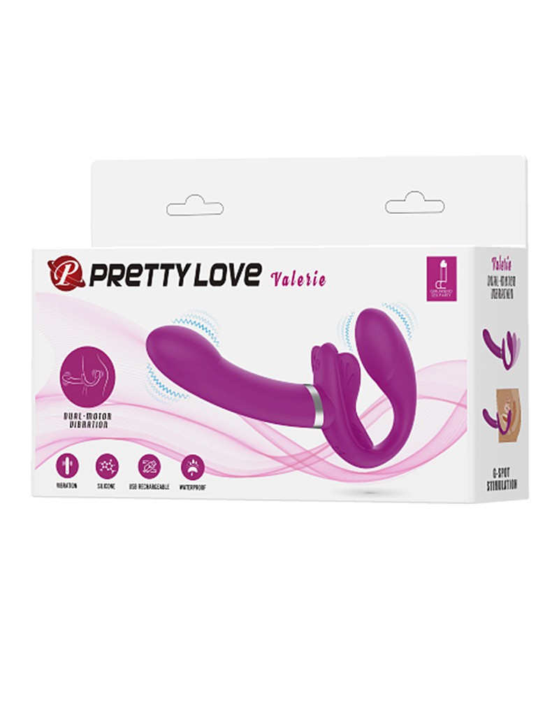 Pretty Love - Valerie - Strap-on Vibrator - Pink - UABDSM