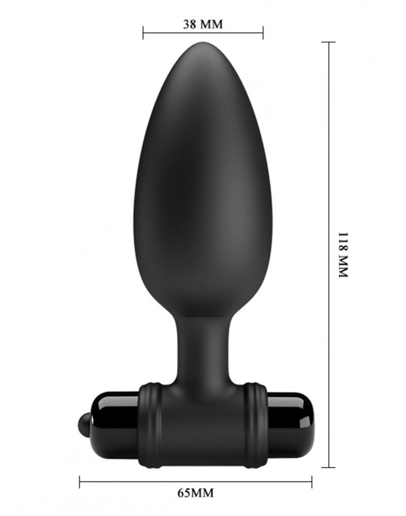 Pretty Love - Vibra Butt Plug II - Vibrating Butt Plug - Black - UABDSM