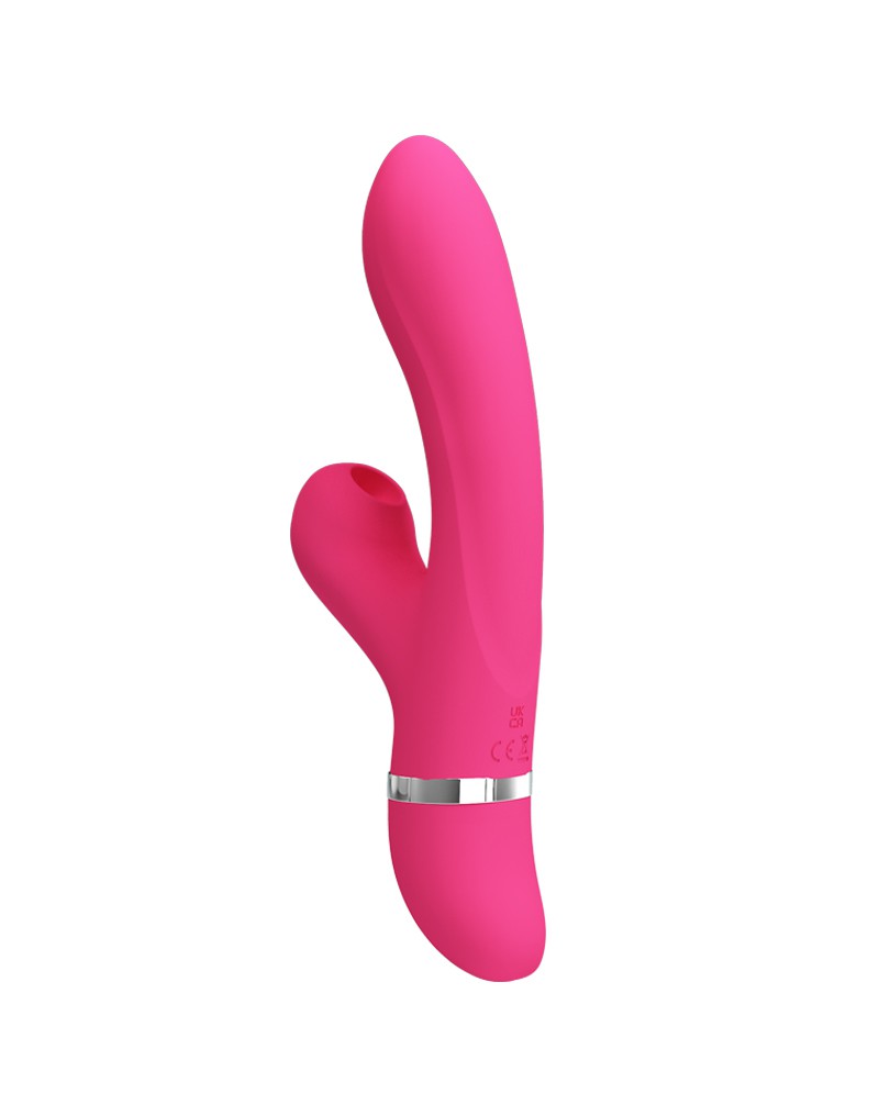 Pretty Love - Willow - Rabbit Vibrator With Sucking Function - Pink - UABDSM