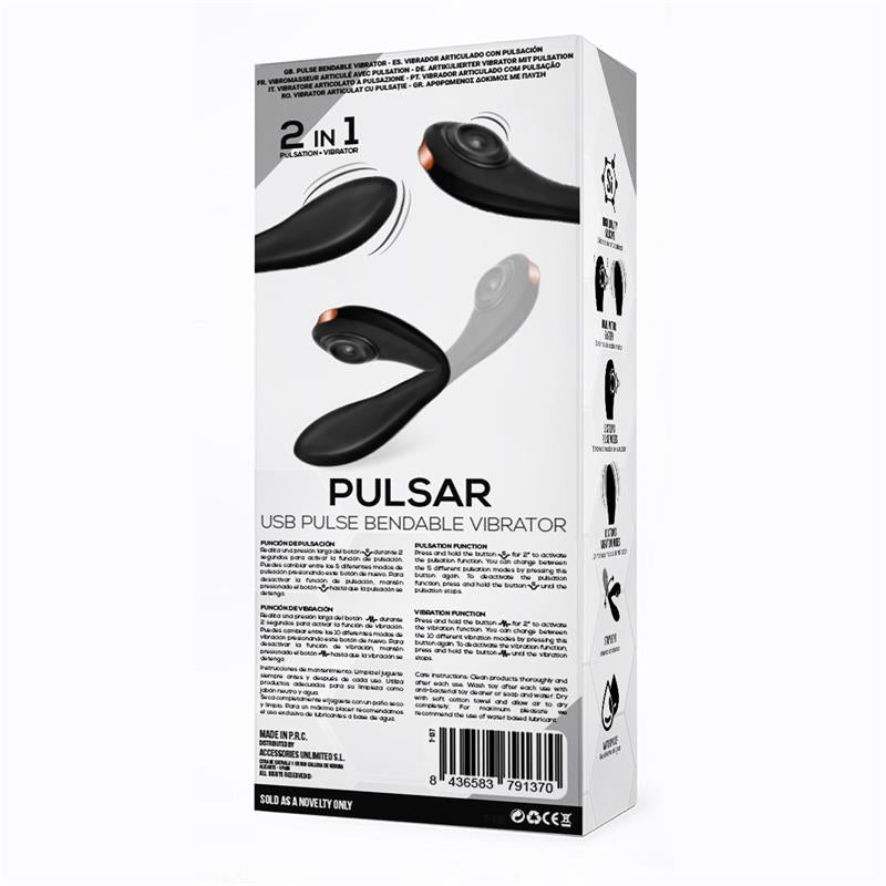 Pulsar Articulated Skeleton Vibrator Silicone USB - UABDSM