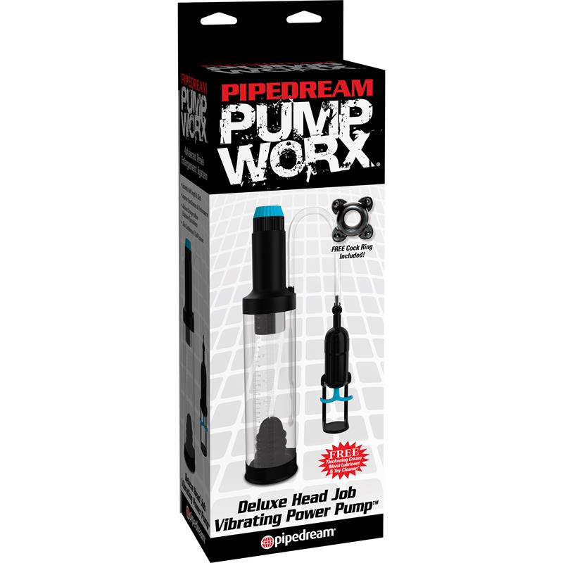Pump Worx Deluxe Head Job Vibrating Pump Black - UABDSM