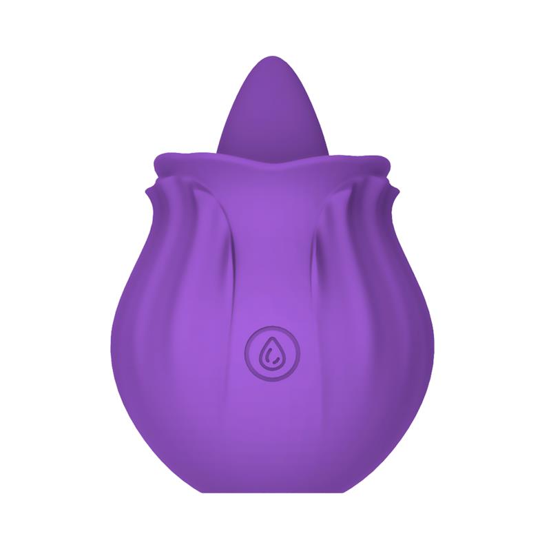 Purplerose Tongue Licking Vibrator USB Charge Dock Silicone - UABDSM