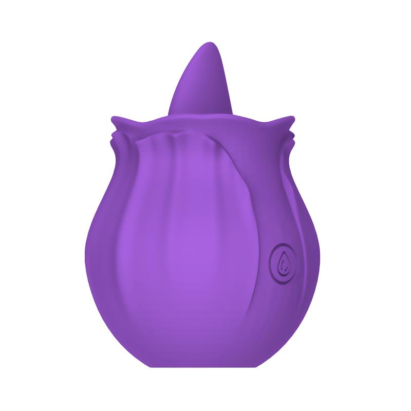 Purplerose Tongue Licking Vibrator USB Charge Dock Silicone - UABDSM