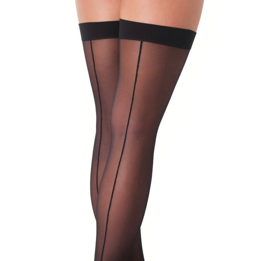 Black Sexy Stockings With Seem - UABDSM