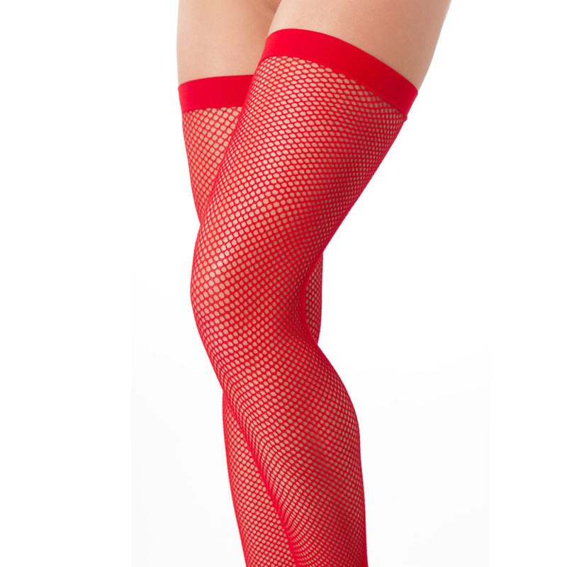 Sexy Red Fishnet Stockings - UABDSM