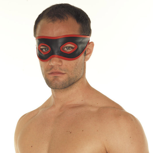 Red And Black Leather Mask - UABDSM