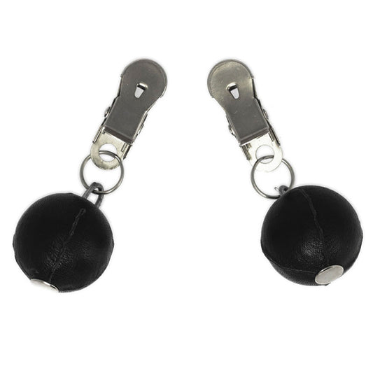 Nipple Clamps With Round Black Weights - UABDSM