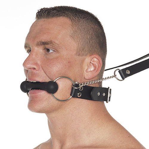 Leather Horse Bit Gag And Reins - UABDSM