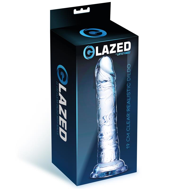 Realistic Dildo Crystal Material 19 cm - UABDSM