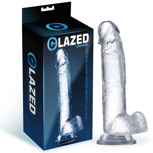 Realistic Dildo with Testicles Crystal Material 155 cm - UABDSM