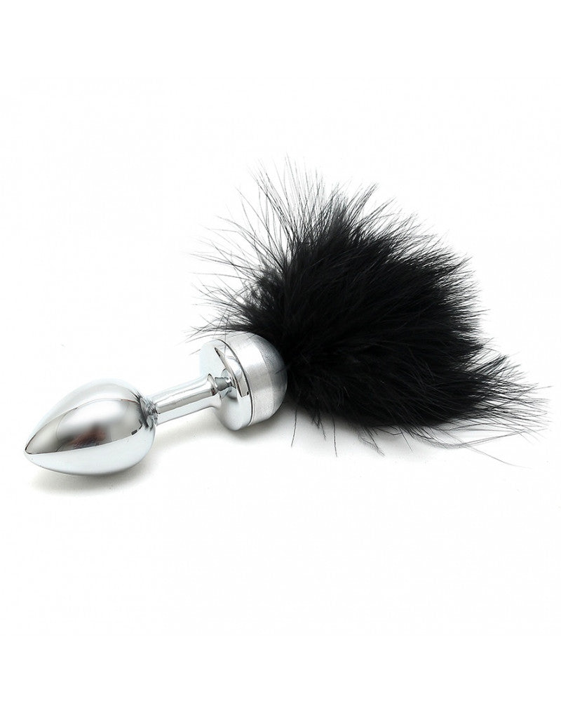 Rimba - Butt Plug SMALL With Black Feather (unisex) - UABDSM