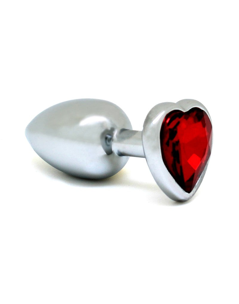 Rimba - Butt Plug SMALL With Heartshaped Cristal (unisex) - UABDSM