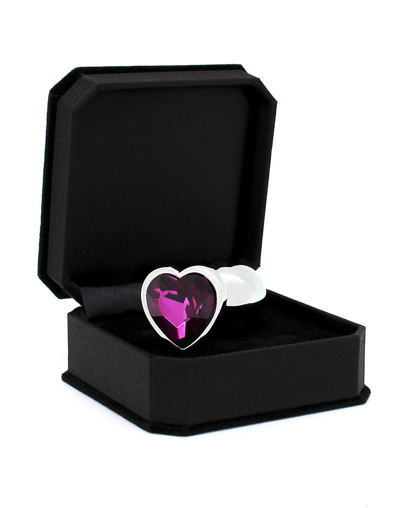 Rimba - Butt Plug SMALL With Heartshaped Cristal (unisex) - UABDSM