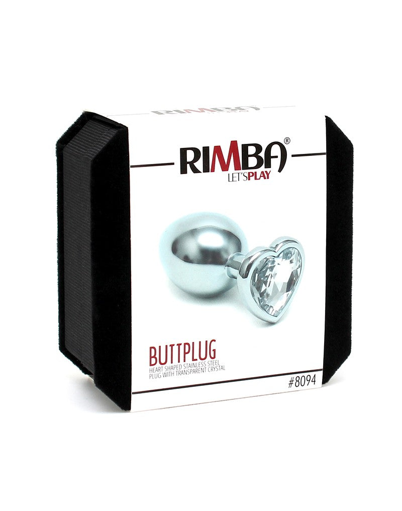 Rimba - Butt Plug SMALL With Heartshaped Cristal (unisex) - UABDSM