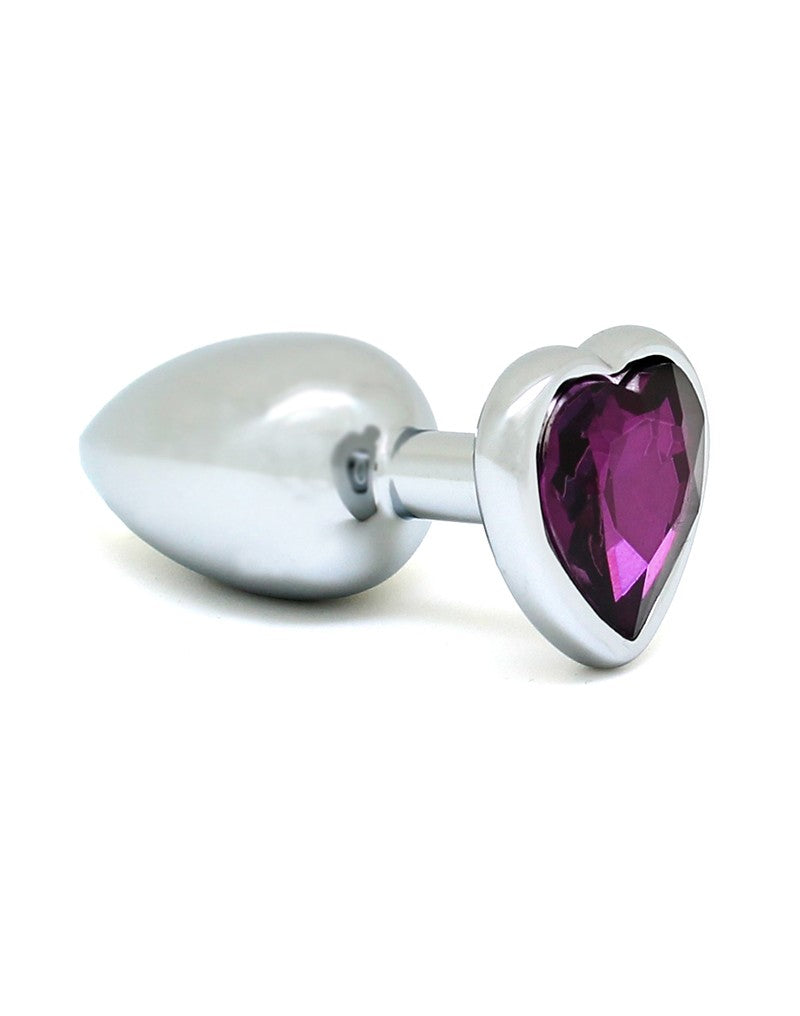 Rimba - Butt Plug SMALL With Heartshaped Cristal (unisex) - UABDSM