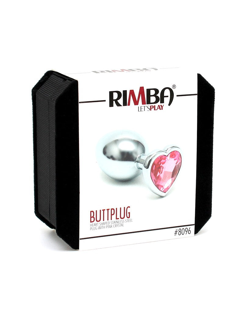 Rimba - Butt Plug SMALL With Heartshaped Cristal (unisex) - UABDSM