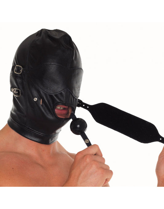 Rimba - Face Mask With Detachable Gag Blinkers And Mouth Piece - UABDSM