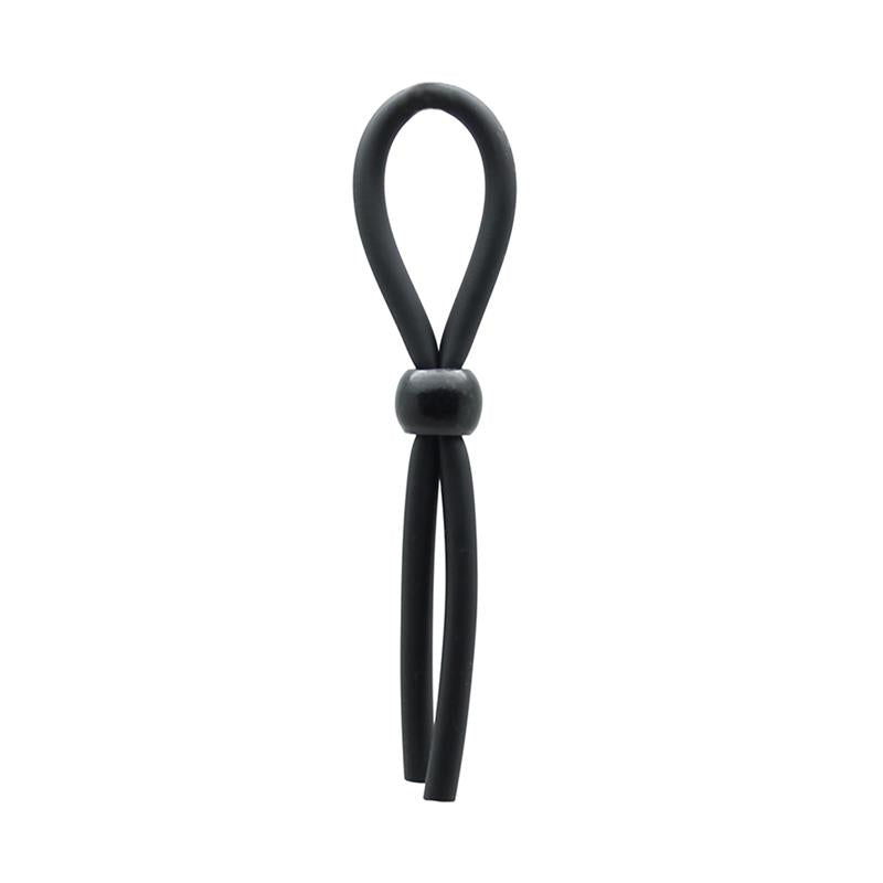 Rimba Latex Play Penis Strap Black - UABDSM