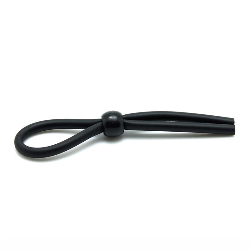 Rimba Latex Play Penis Strap Black - UABDSM