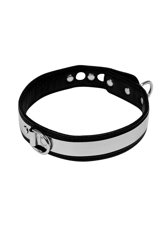 Rimba - Leather Collar 3 Cm. Wide With Metal And Padlock - UABDSM