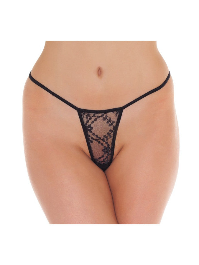 Amorable By Rimba - Mini String - One Size - Black - UABDSM