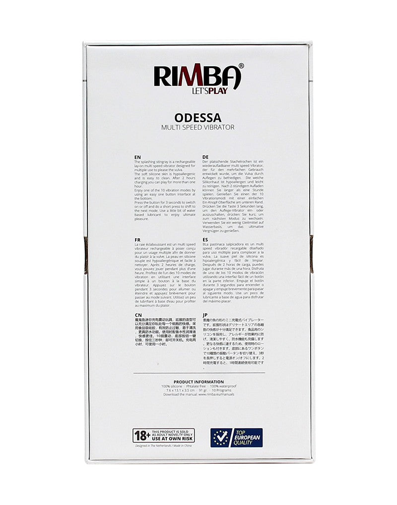 Rimba – Odessa Lay-on Vibrator - UABDSM