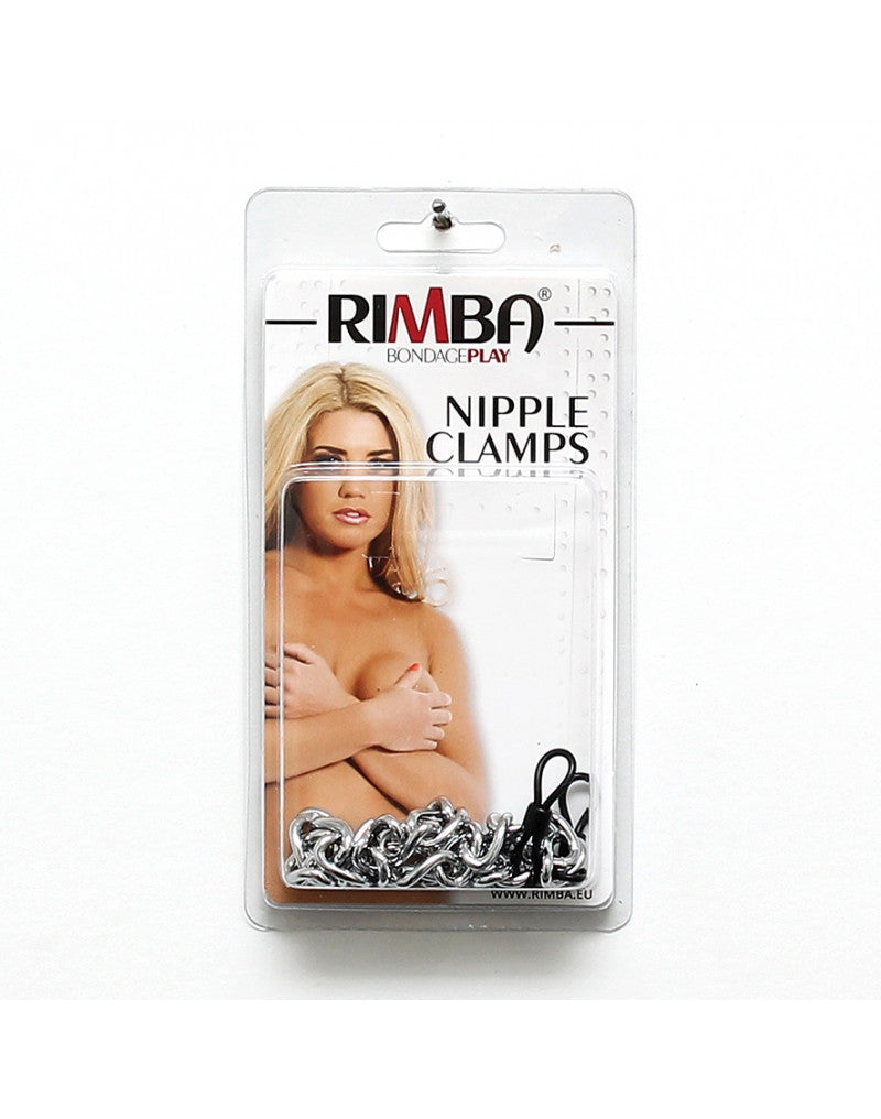 Rimba - Draw-up Rubber Nipple Clamps With Chain - UABDSM