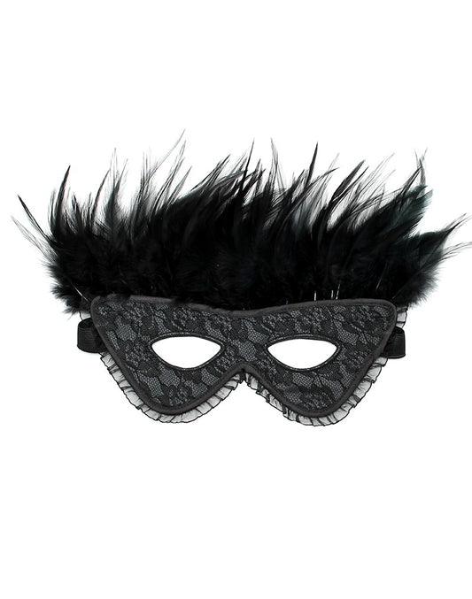 Rimba - Satin Look Feather Mask - UABDSM