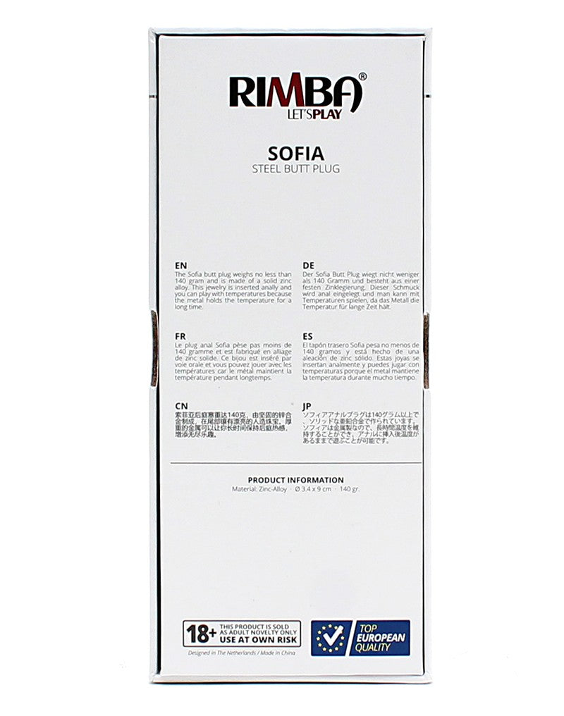 Rimba - Sofia Metal Buttplug - UABDSM