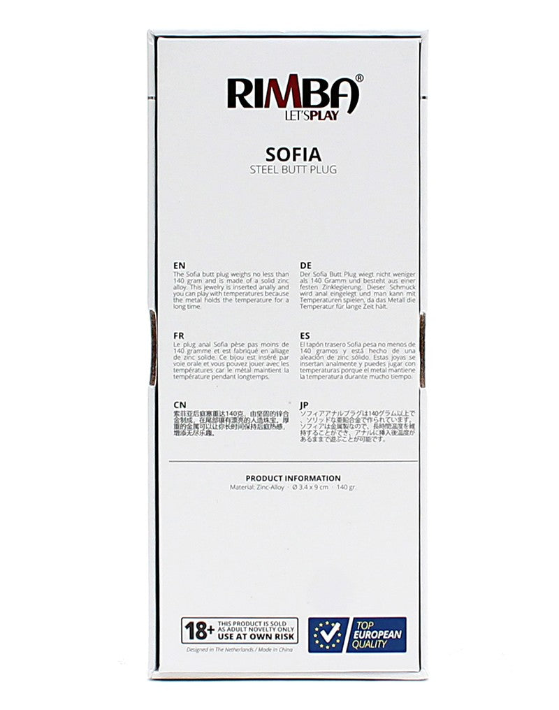 Rimba - Sofia Metal Buttplug - UABDSM