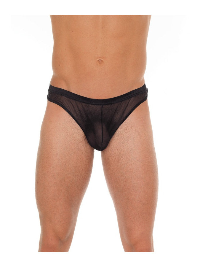 Amorable By Rimba - Transparent Thong - One Size - Black - UABDSM