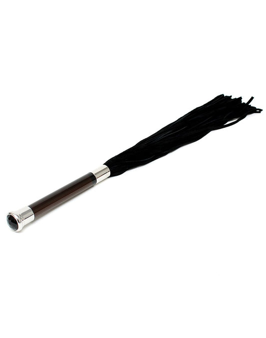 Rimba - Suede Flogger With Glass Handle And Crystal - UABDSM