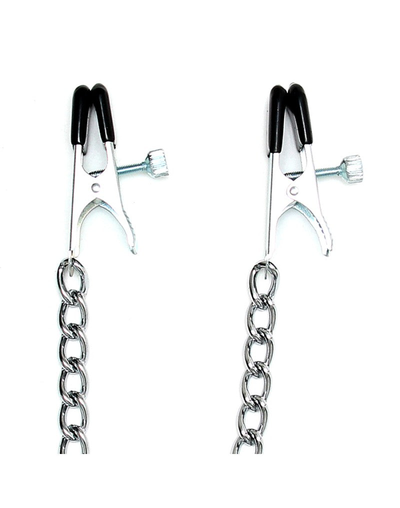 Rimba - Nipple Clamps LARGE Adjustable With Chain - UABDSM