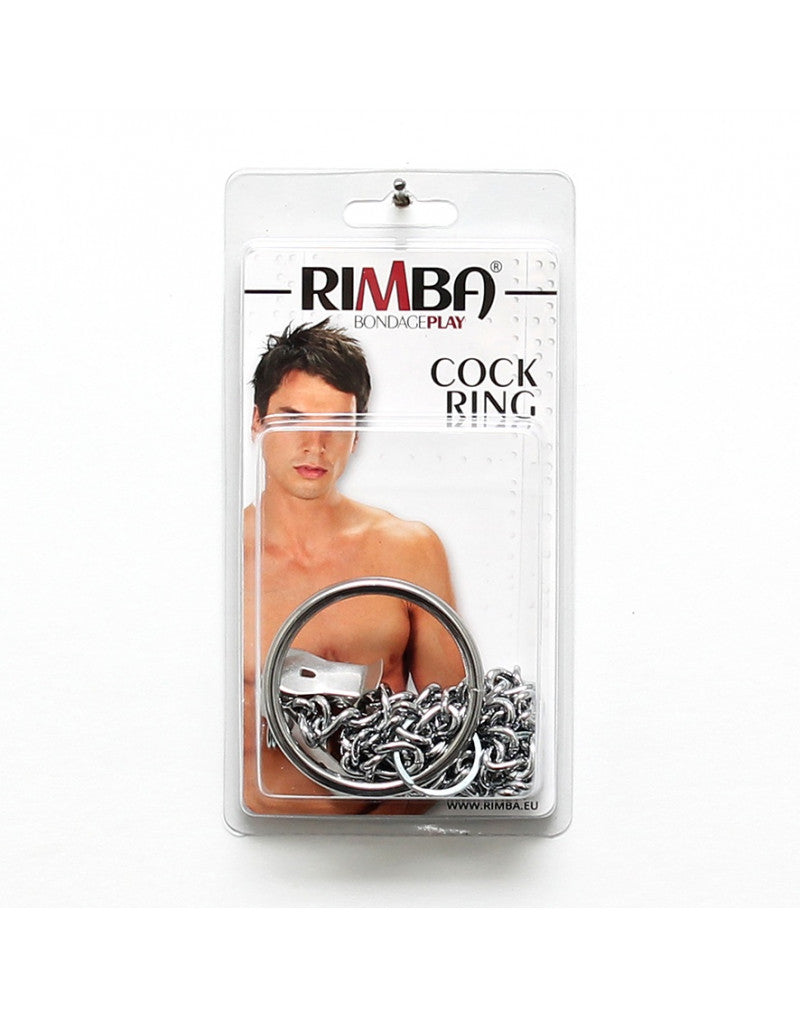 Rimba - Nipple Clamps With Chain And Scrotum Ring Ø 50 Mm. - UABDSM