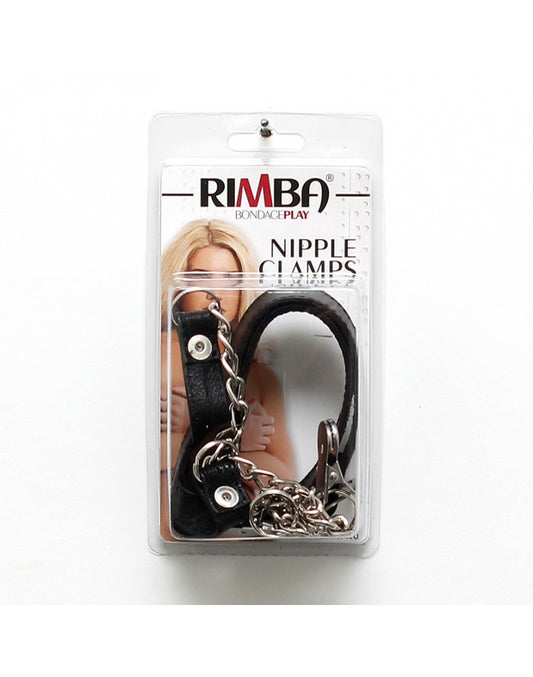 Rimba - Collar With Attached Nipple Clamps On Chains - UABDSM