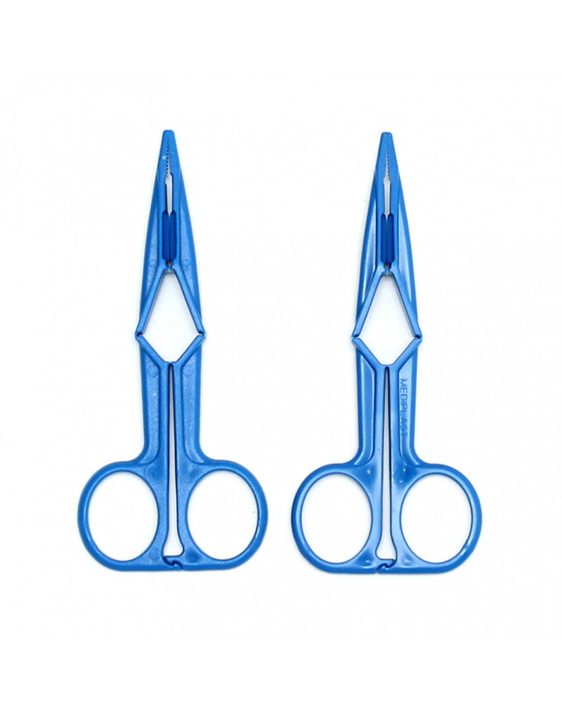 Rimba - Scissor Nipple Clamps Of Blue Synthetic Material (pair) - UABDSM