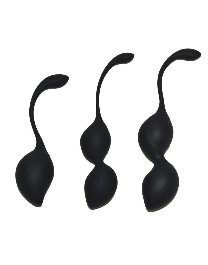 Rimba Toys - Geneva - Kegel Balls Training Set - Black - UABDSM