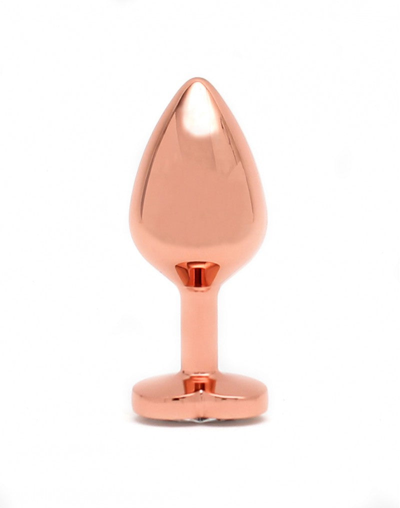 Rimba Toys - Pisa - Heart Shaped Butt Plug - Rose Gold - UABDSM